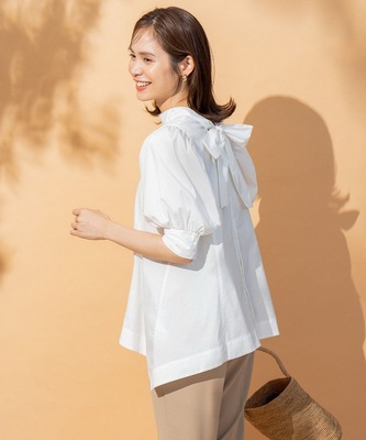 【优雅蝴蝶结】女神的新衣 组Q 前后两穿 优雅知性通勤衬衫