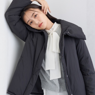 代1500+稀罕高端 高奢通勤 轻柔防水白鸭绒简约百搭大翻领羽绒服