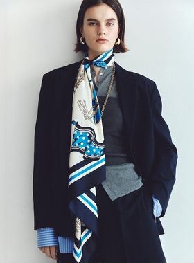 巴黎女绅士 MO家超人气 Max菁英感 衬衫叠穿风假两件设计西装外套