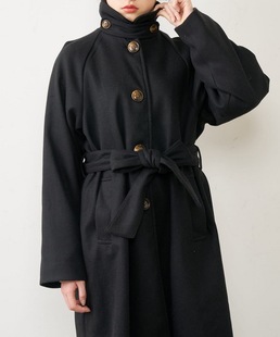 中长款 经典 翻领系带毛呢外套 飒美优雅大女人 o1ive家