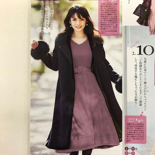 秋冬可搭大衣 一眼惊艳 V领附腰带针织连衣裙 10周年限量款 N0e