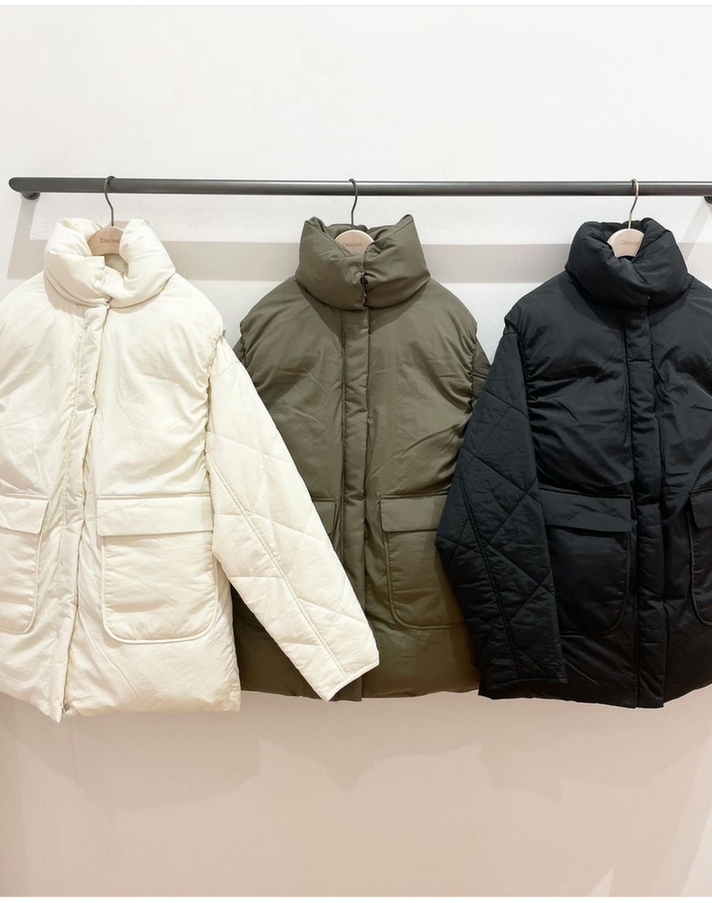 3way穿面包领马甲+绗缝棉衣套装