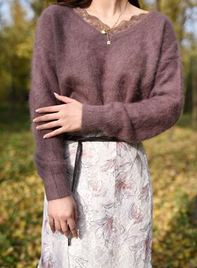 暖绒绒 N0ELA 含有65%高兔绒含量的温温柔柔的前后2way 毛衣