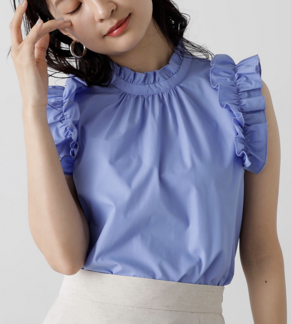 木耳花边拼接百搭衬衫