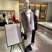 亲肤柔软手感顺滑温暖毛茸茸V领叠穿时尚 仅12件 环保仿皮草 马甲