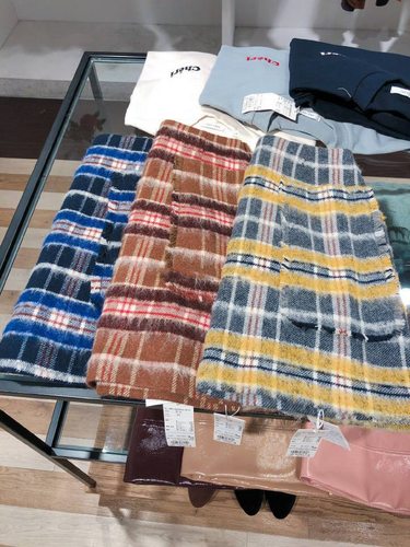 英伦风彩色格纹半身裙内里短裤