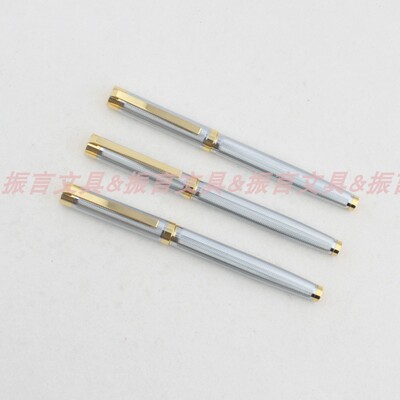 高颜值银金属宝珠笔书写流畅