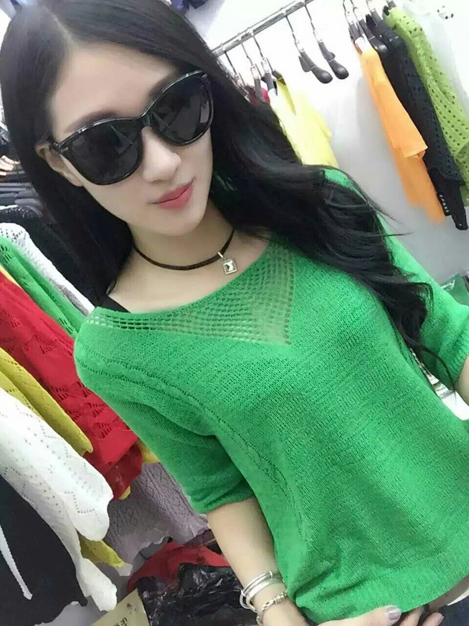 new pattern Women's wear Hollow Sweater Self cultivation Show thin Sleeve T-shirt leisure time Base coat Versatile Sweater Thin sectionin the Women's clothing/Boutique , Wool sweater  category - from Buy2taobao.com to provide professional Taobao agent buy service