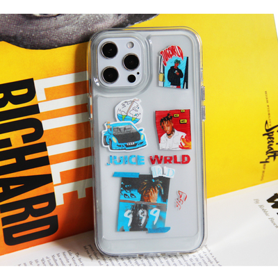 SIDELINE原创juice wrld小果汁嘻哈iPhone17promax透明太空壳适用于苹果手机壳ip15pro