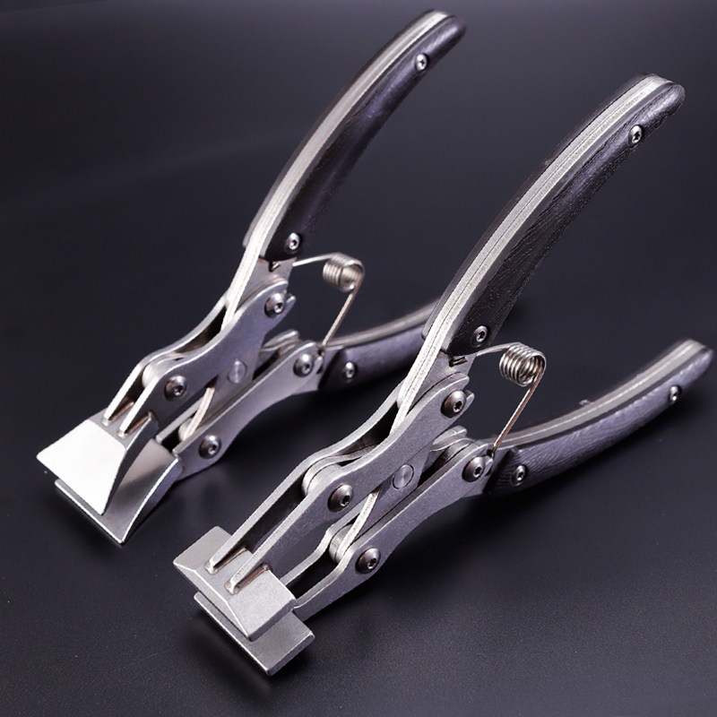 皮革平口钳 手工diy皮具钳收口钳折边钳 皮革压胶专用平行夹口钳