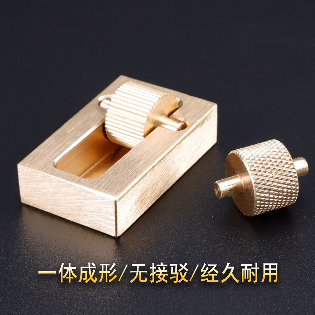 铜质迷你边油盒 边油斗油边工具手工皮具diy油边神器修复皮边处理