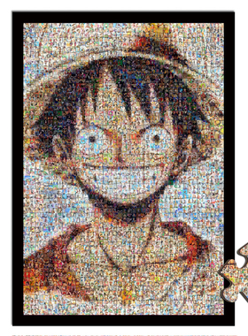 马赛克漫画笑脸航海拼图1000片成人500动漫成年300海报通缉令