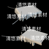 c4d fbx obj格式 3dmax 仙侠古风浮空平台铁链石柱文件 非实物B613