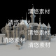 c4d fbx obj格式 maya 西方城堡建筑场景文件 非实物B973