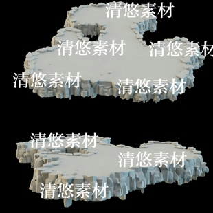 obj格式 3dmax c4d fbx 非实物A966 草坪碎石平台场景模型文件