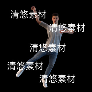 男孩青年动作文件 骨骼绑定跳街舞 非实物E221 fbx格式 c4d