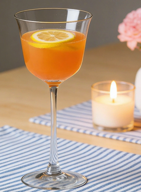 高脚马天尼杯150ml无铅水晶玻璃酒吧家用鸡尾酒杯子微醺感酒杯