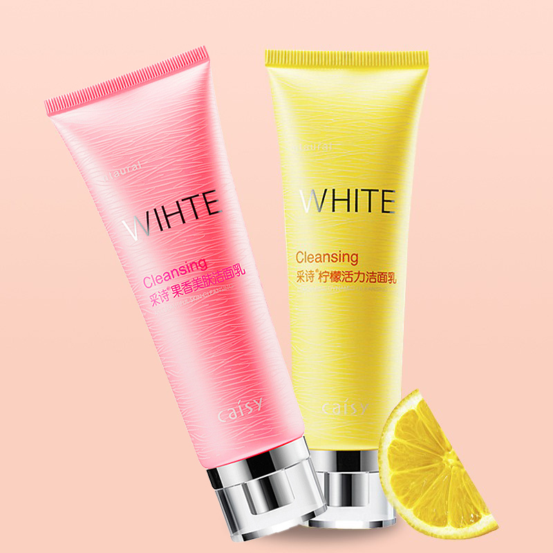 采诗柠檬果酸洁面乳控油深层清洁
