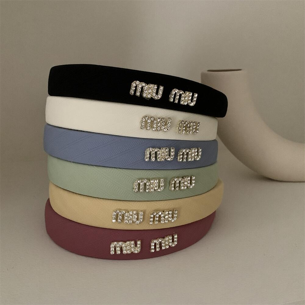 发箍布料网红字母miu头饰