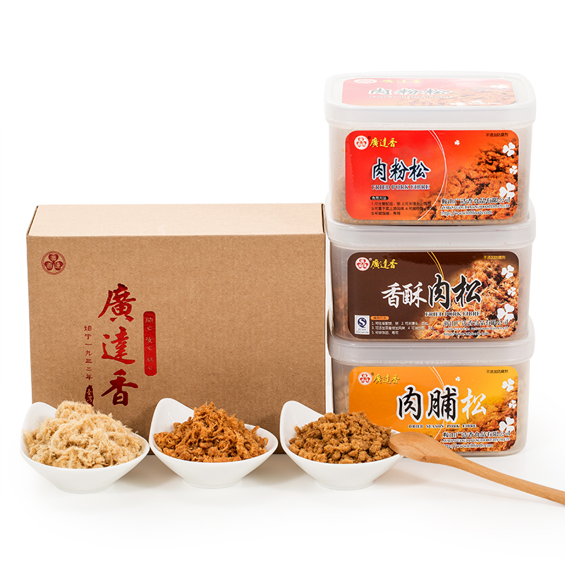 现货广达香原味烘焙猪肉松肉脯松香酥太仓肉松儿童营养辅食无添加
