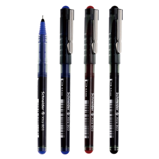 德国进口施耐德schneider 803走珠笔805 823中性笔学生考试签署文件大容量直液式水笔多型号笔尖0.3 0.5mm