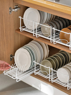 新疆 包邮 厨房置物架橱柜内盘子收纳架放碗碟架子碗架多功能碗架