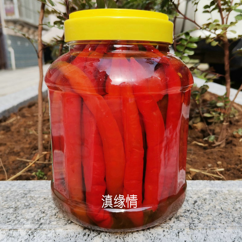 永平泡辣椒云南大理永平特产唐记杉阳泡辣子脆泡椒泡菜下饭菜咸菜-封面