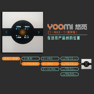 悠觅Z1 灯具 空调2合1控制面板智能开关肤感玻璃已接入米家 MAX