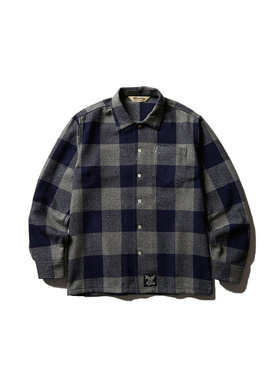 ［7折］SOFTMACHINE MARVERICK SHIRTS休闲宽松格子衬衫外套短款