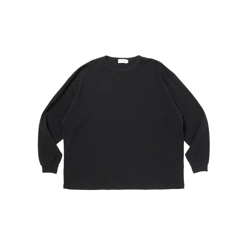 Cootie Degreasing Rough Waffle L/S Tee 日产 华夫格长tee