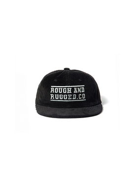 ROUGH AND RUGGED BAR LOGO CAP条绒棒球帽