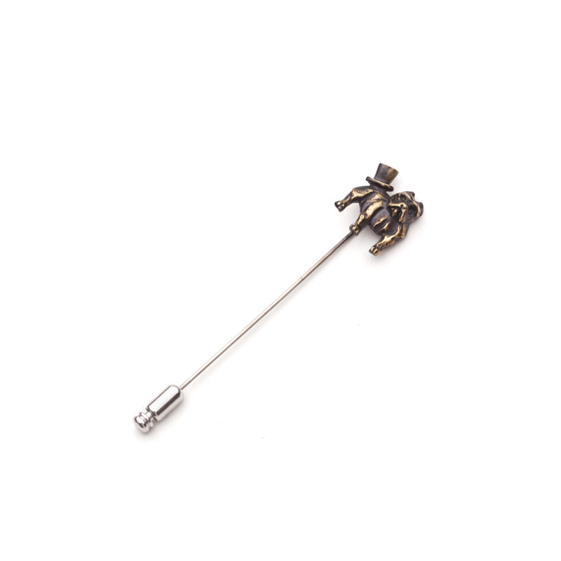 HW DOG HAT PIN BRASS 모자 핀 쥬얼리 구리