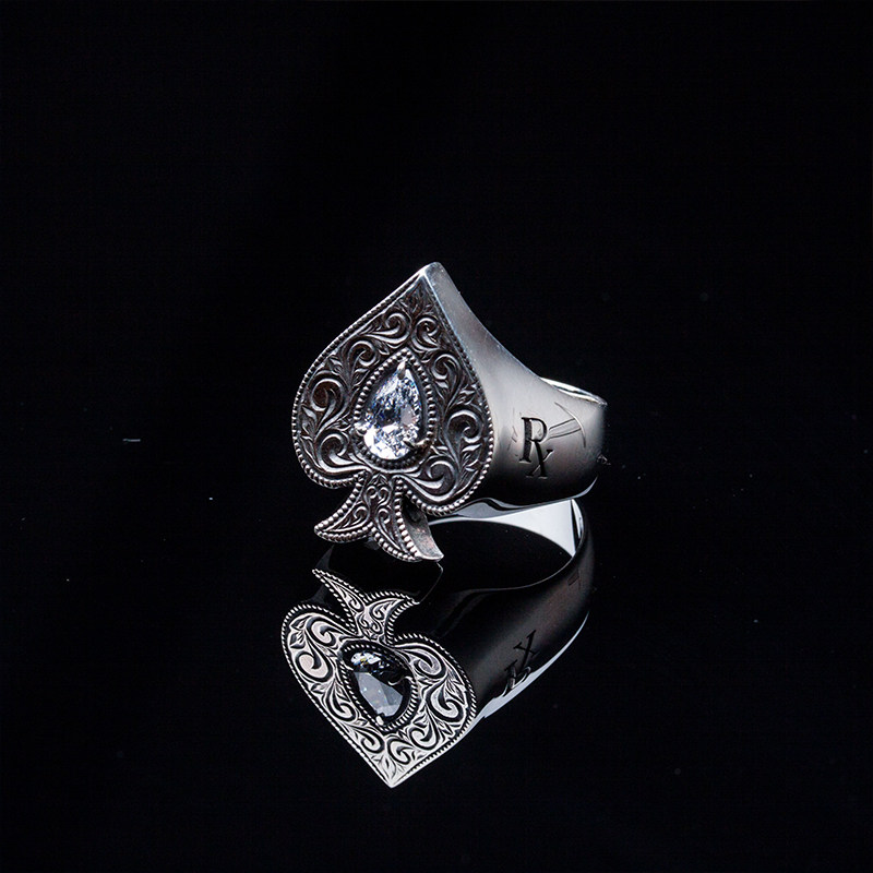 Antidote BuyersClub Engraved Spade Ring 日本制 黑桃戒指