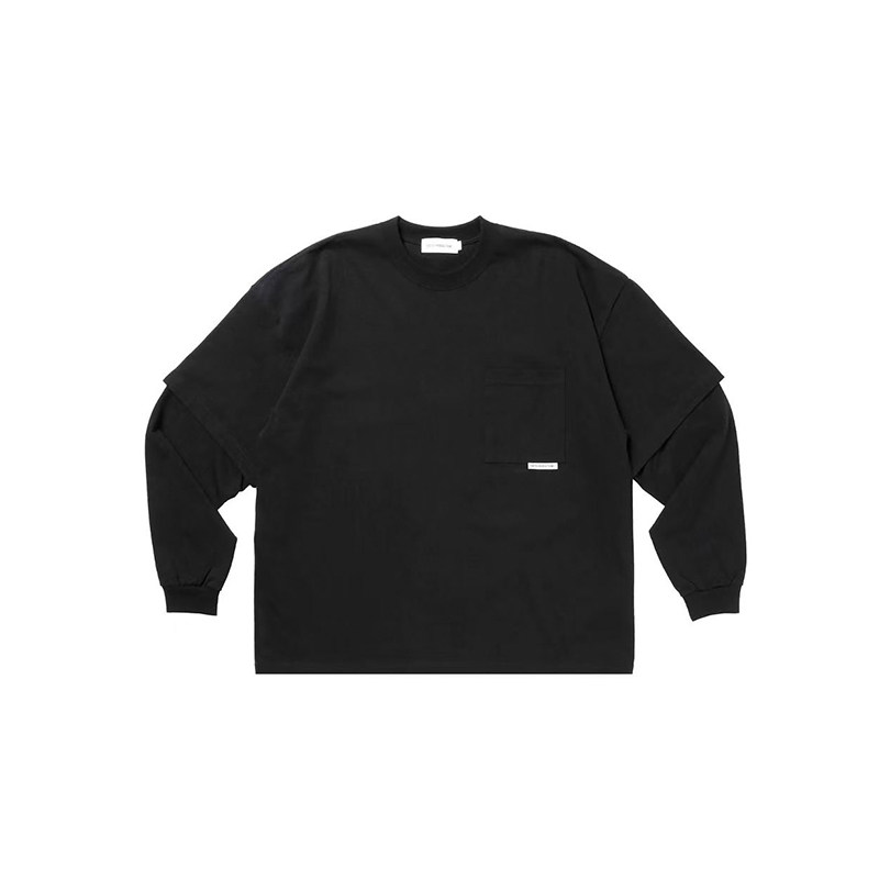 Cootie Open End Yarn Cellie L/S Tee 口袋 双袖假两件长tee