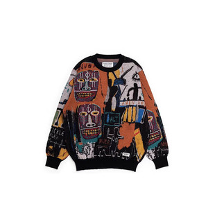 NECK ［5折］WACKO CREW BASQUIAT SWEATER宽松圆领毛衣 MARIA