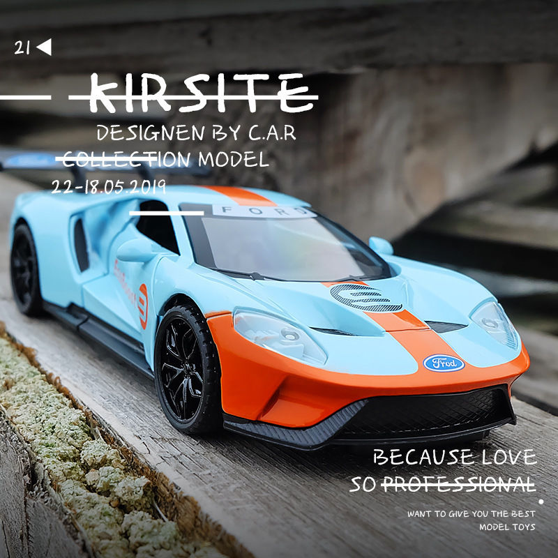 132合金福特gt40模型跑车玩具车
