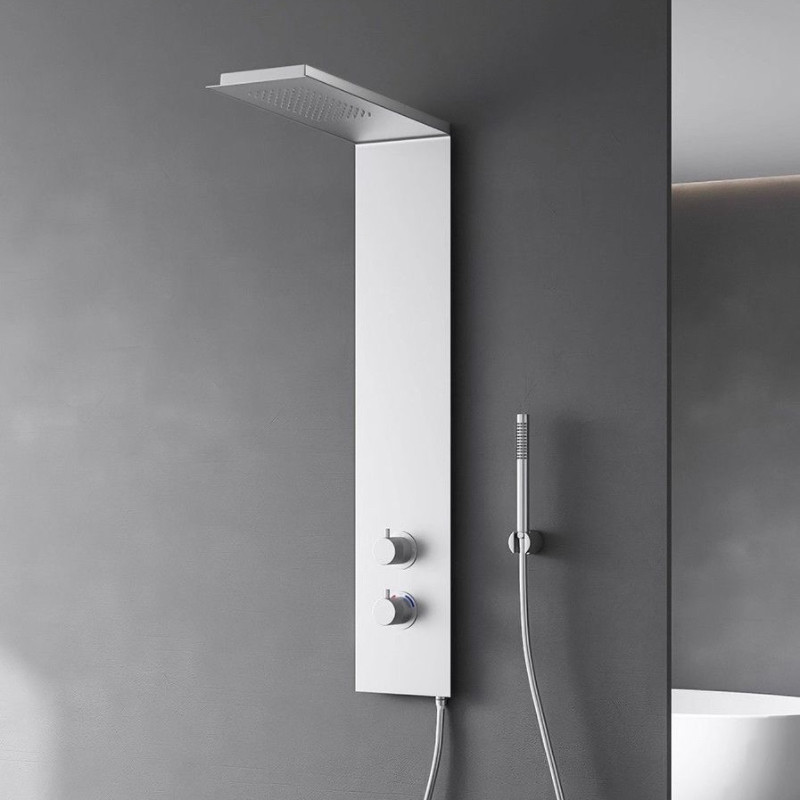 恒温花洒套装卫生间家用轻奢增压304不锈钢淋浴屏淋浴花洒套装