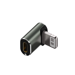 弯头U型转接头适用于苹果lightning接口tpc转换器to母头Type c数据线PD20W不挡手12手机13充电11公转母promax
