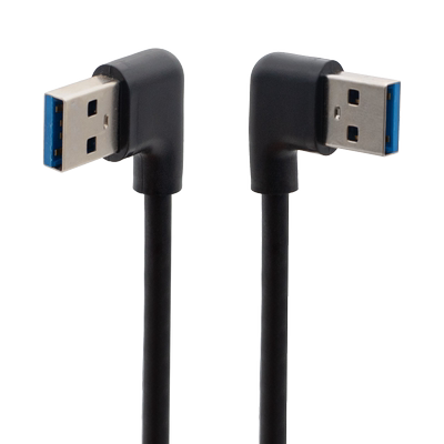 USB3.0公对公连接线双弯头数据线