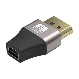 minidp转DP转接头公对母迷你DP转换器1.4版8K@60HZ雷电2大DP转小dp转换头4K144HZ高清视频线DP公转minidp母口