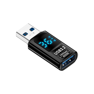 TypeC数显转接头USB3.2高速10G数据传输充电转换器手机电脑tpyc数据线USB-A公对母to C口连接U盘硬盘键盘鼠标