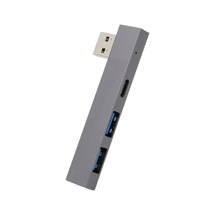 usb扩展器笔记本多接口分线器直插多口typec转换器扩充插头外置无线hub贴边多孔转接头微软平板mac电脑拓展坞