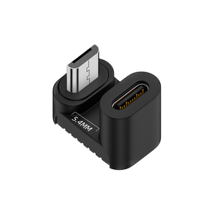 Type-C母转Micro USB公转接头U型弯头转换器后弯数据线扁口充电线适用华为OPPO三星安卓接口手机平板充电器线