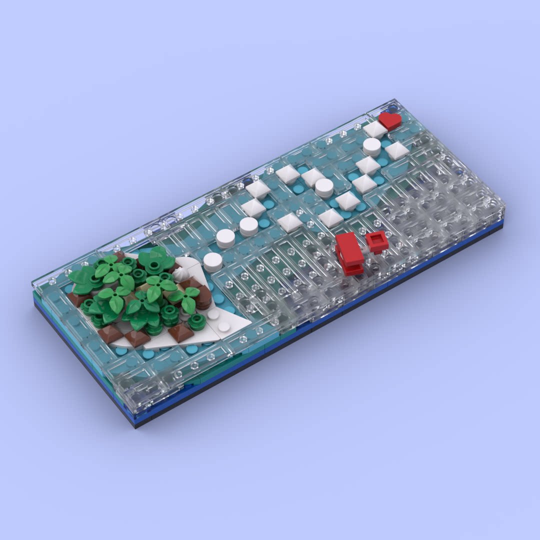 指间魔法乐高海岛积木马尔代夫纪念品泰达富士钻石岛结婚蜜月纪念