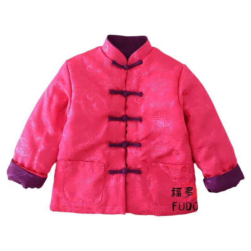 新年服亲子兄妹拜年服双面穿