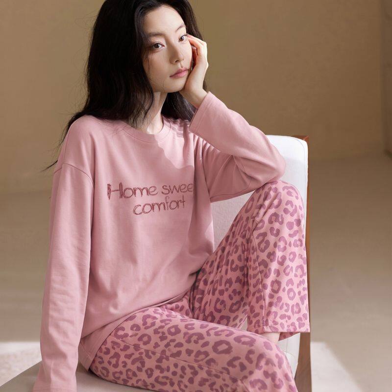 康汝雅秋季薄款长袖可外穿家居服