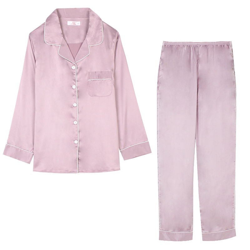 仿真丝绸可外穿宽松休闲家居服