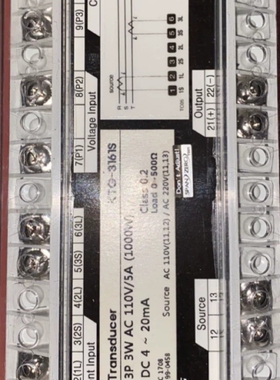 议价 WATT KTG-31615 3P 3W AC 110V/5A (1000W) 变送器现货议价