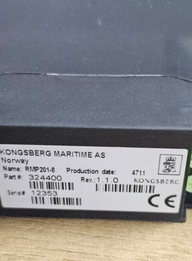 议价 KONGSBERG RMP201-8 324400 全新现货议价