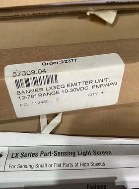 议价 全新原装美国邦纳BANNER小部件测量光幕LX3EQ LX3RQ 57309.0